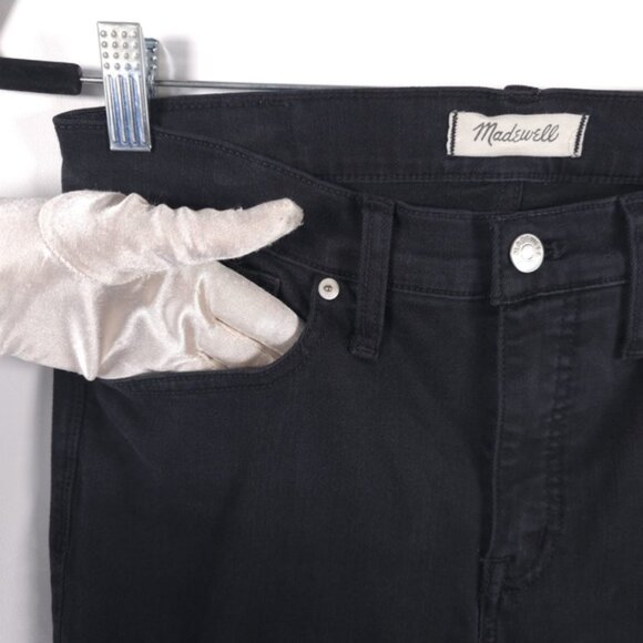 MADEWELL 9” HIGH RISE SKINNY Jeans Black Size 28 - Picture 12 of 13